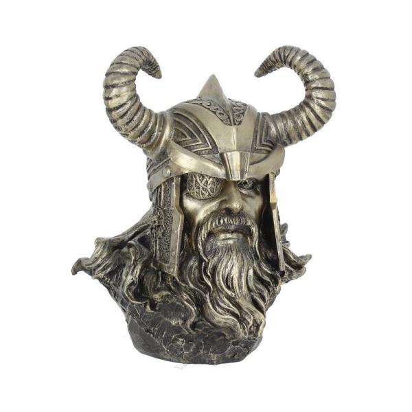 Bronzefigur Odin seitlich